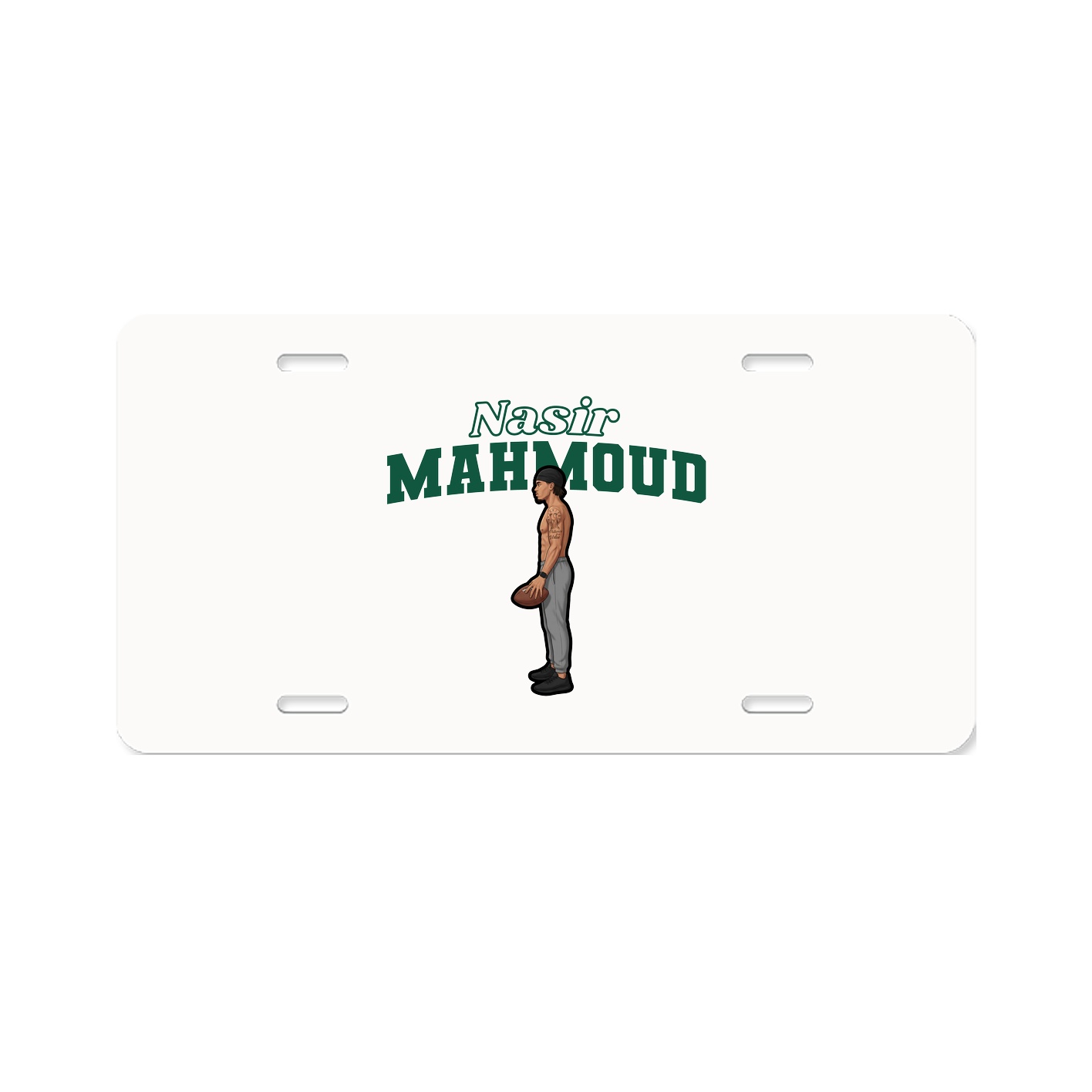 License Plate — Name Arch in Classic