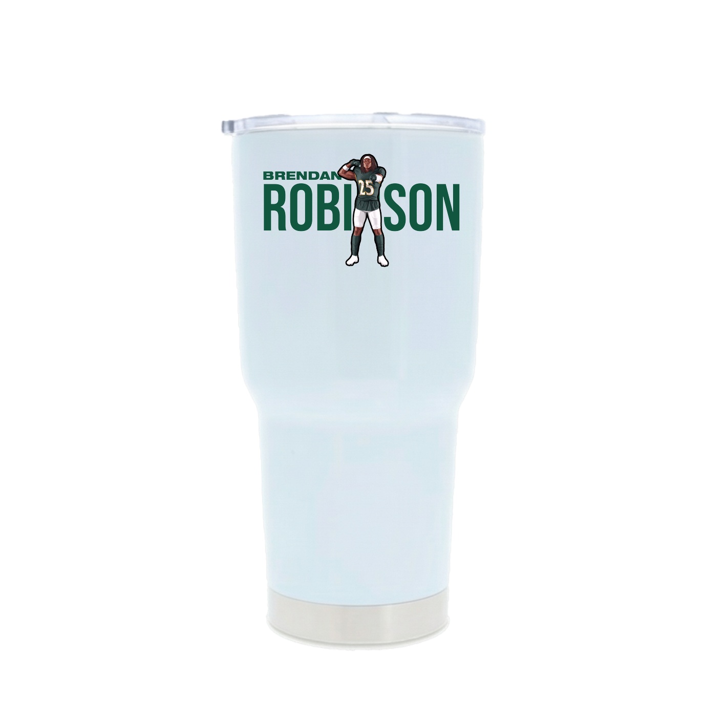 30oz Stainless Steel Tumbler — Player Name in White