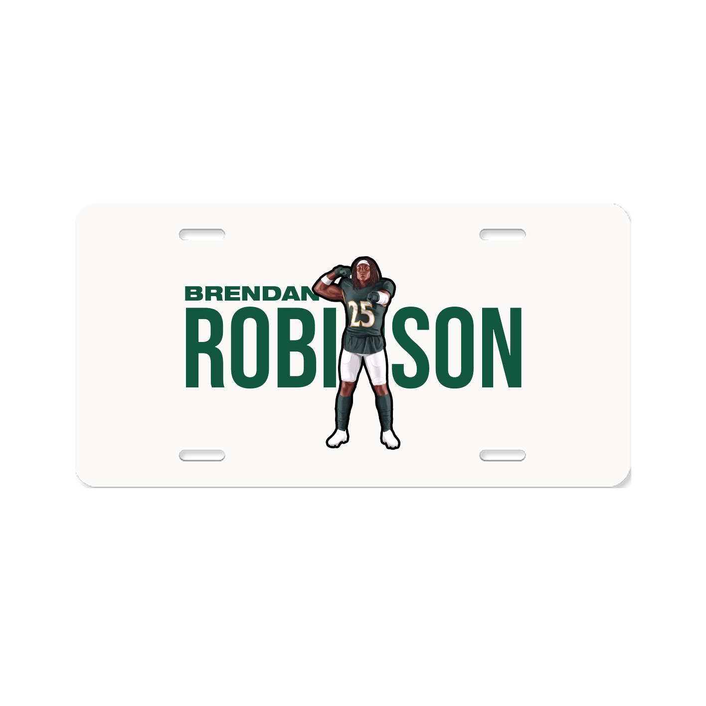 License Plate — Player Name in Classic