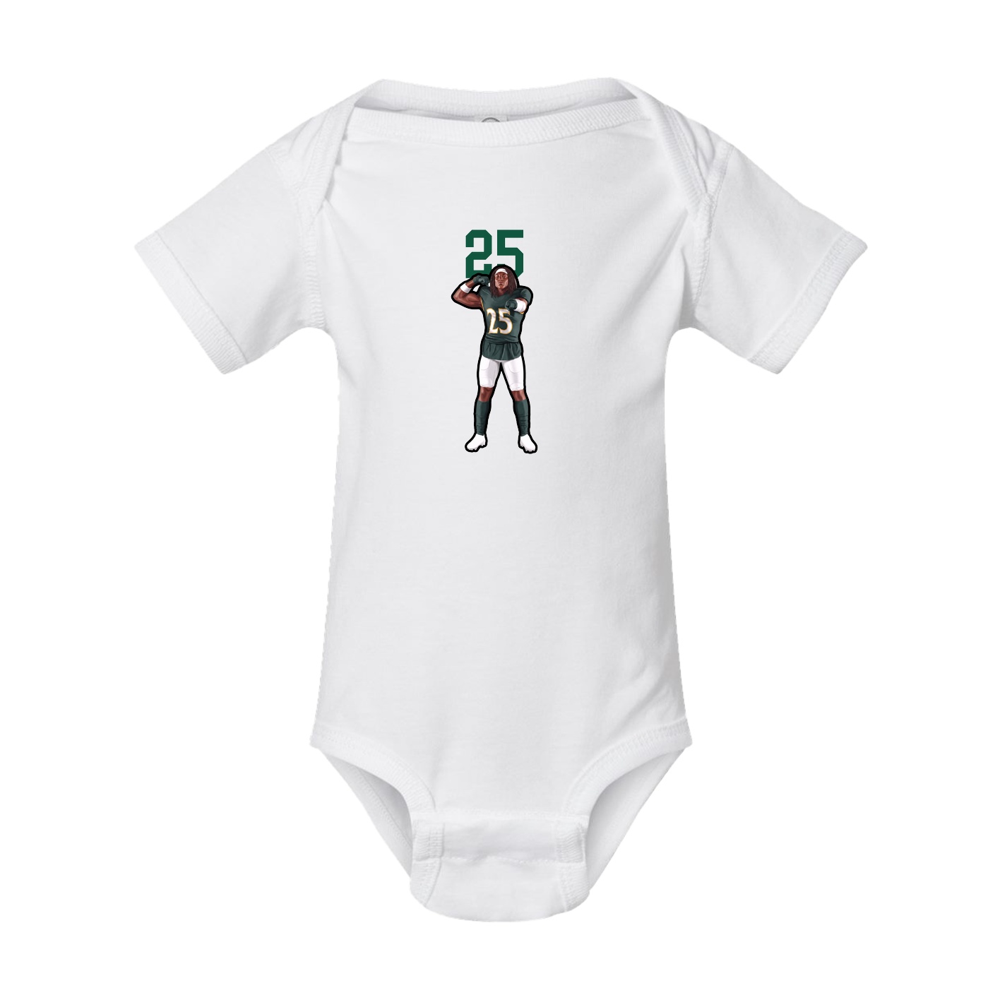 Baby Onesie — Number Top in White
