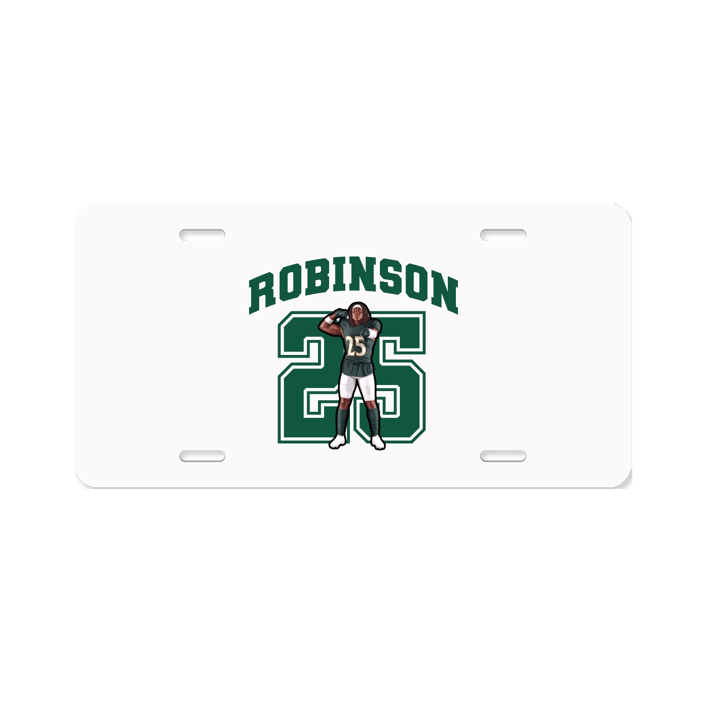License Plate — Number in Classic