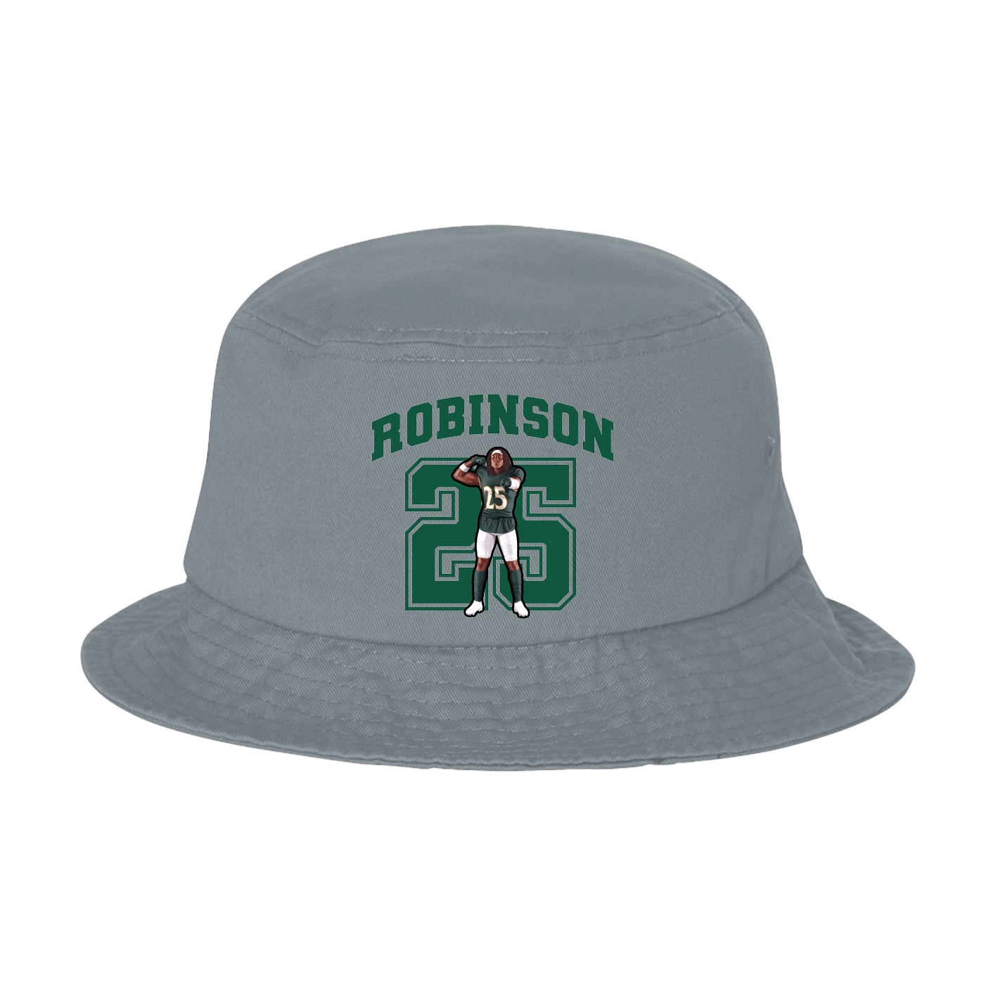 Bucket Cap — Number in Grey