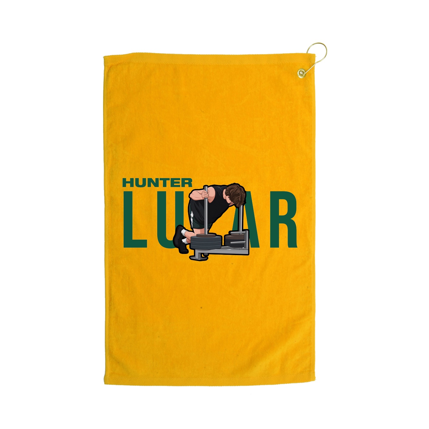 Golf Towel — Player Name in Gold
