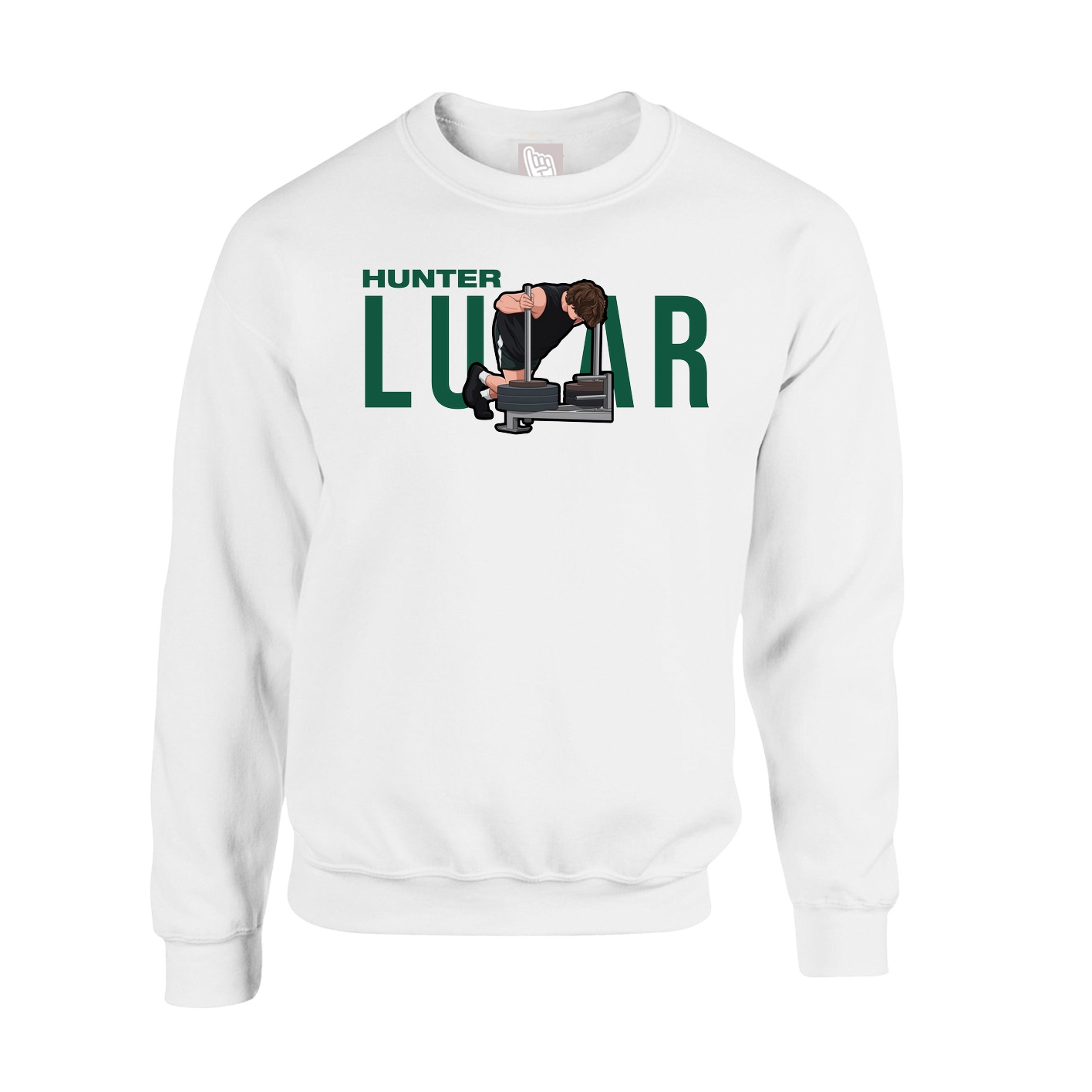 Fleece Crew — Player Name in White
