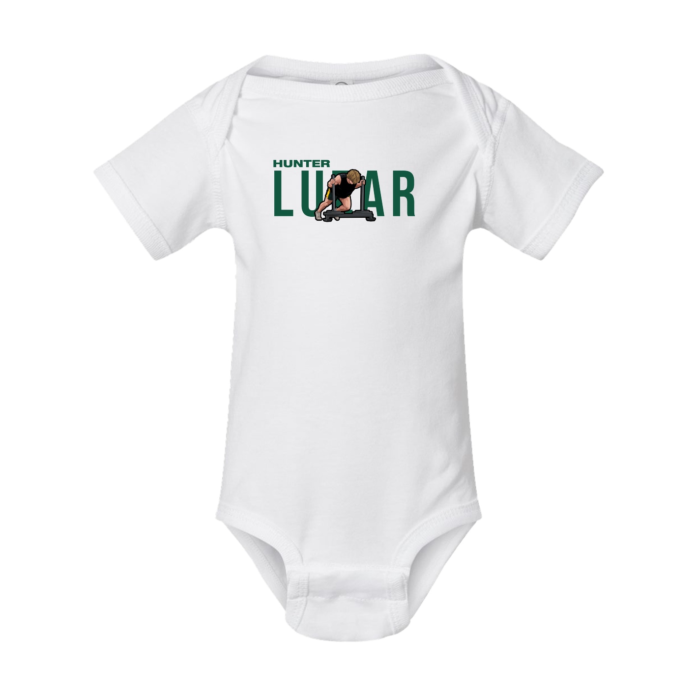 Baby Onesie — Player Name in White