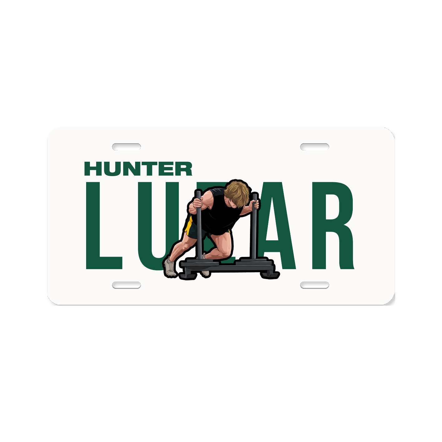 License Plate — Player Name in Classic