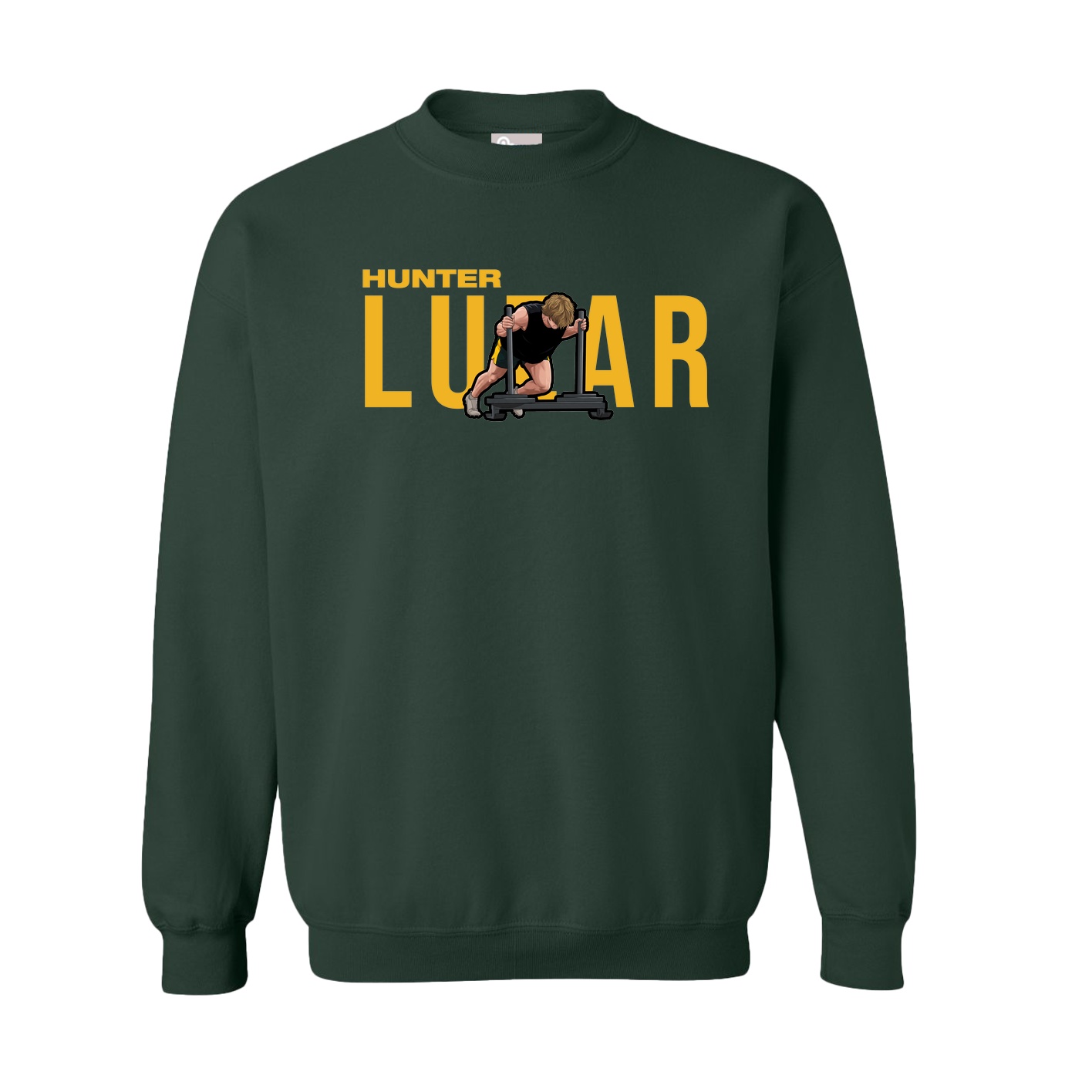 Fleece Crew — Player Name in Green