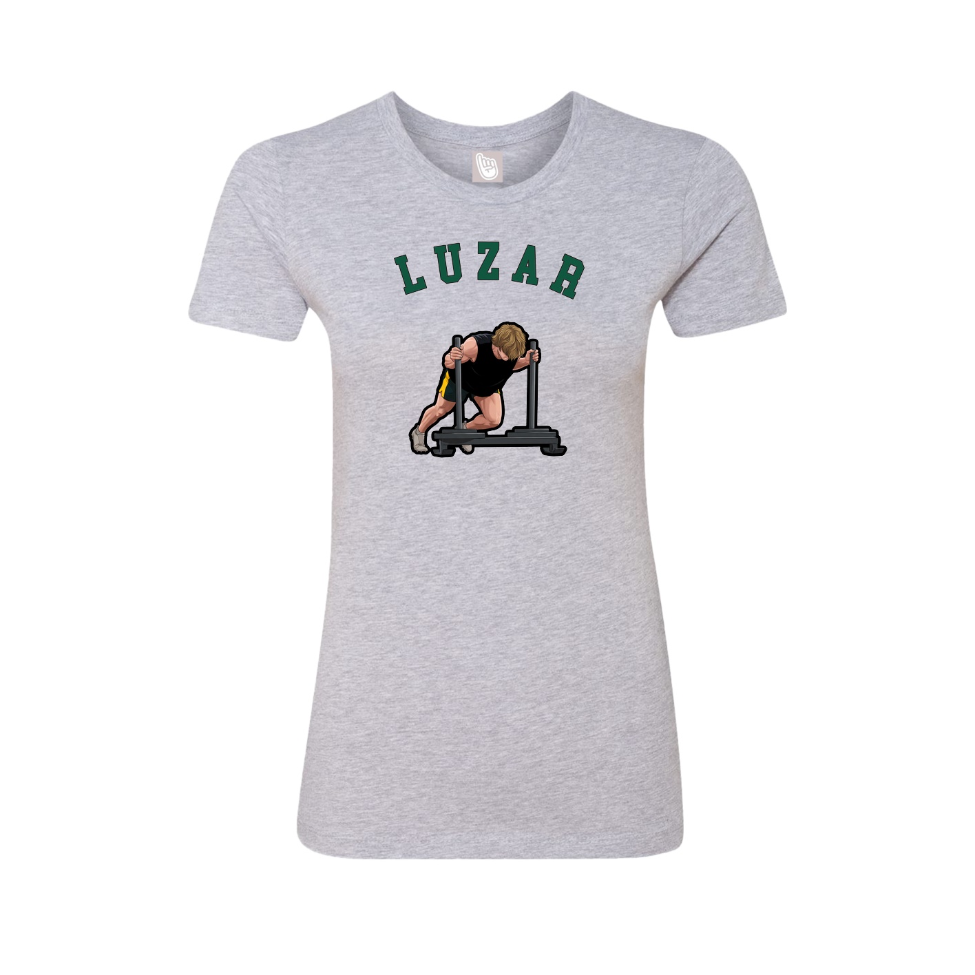 Fitted Women's Tee — Shirsey Arch in Grey