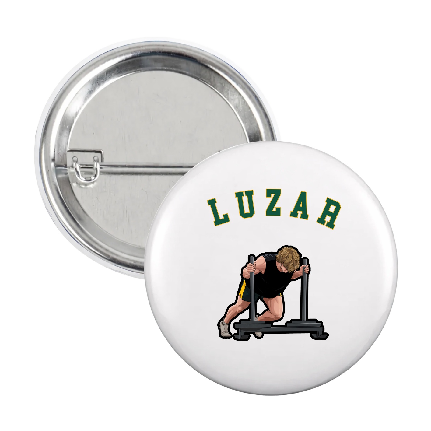 Game Day Button — Shirsey Arch in White