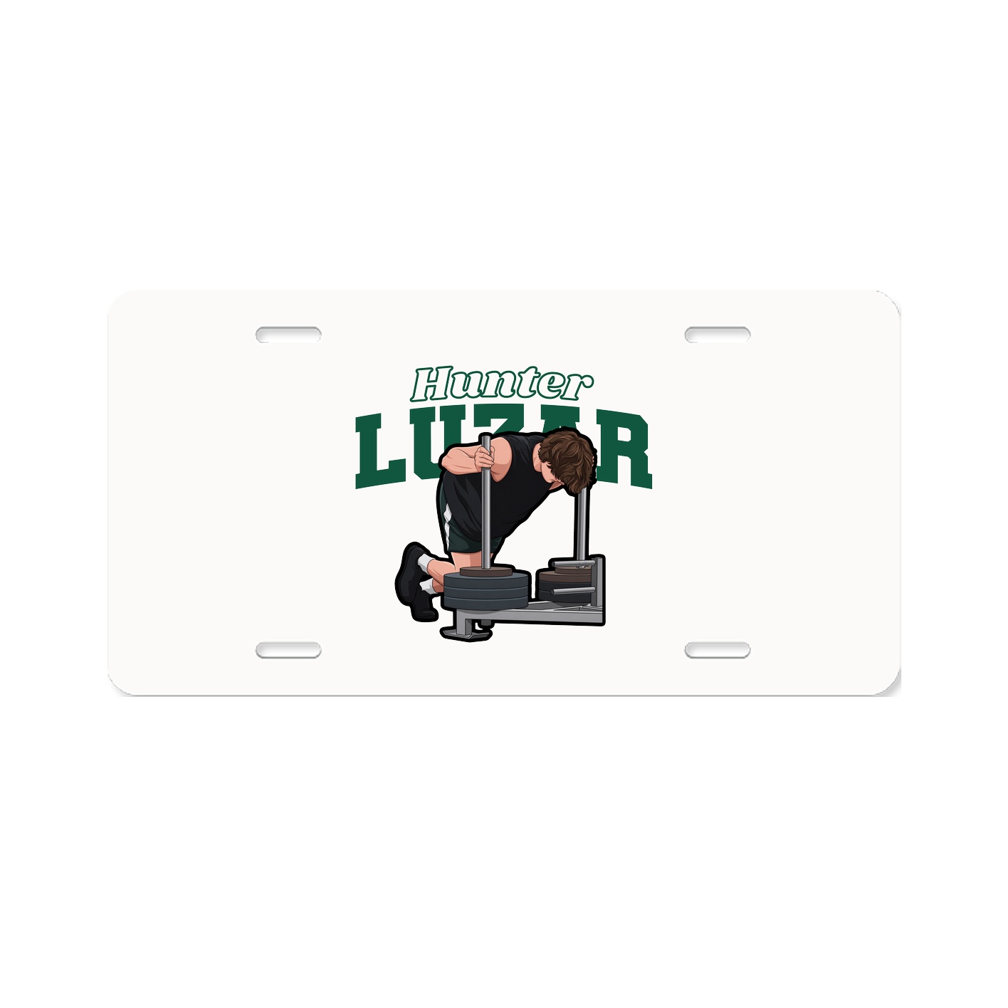 License Plate — Name Arch in Classic