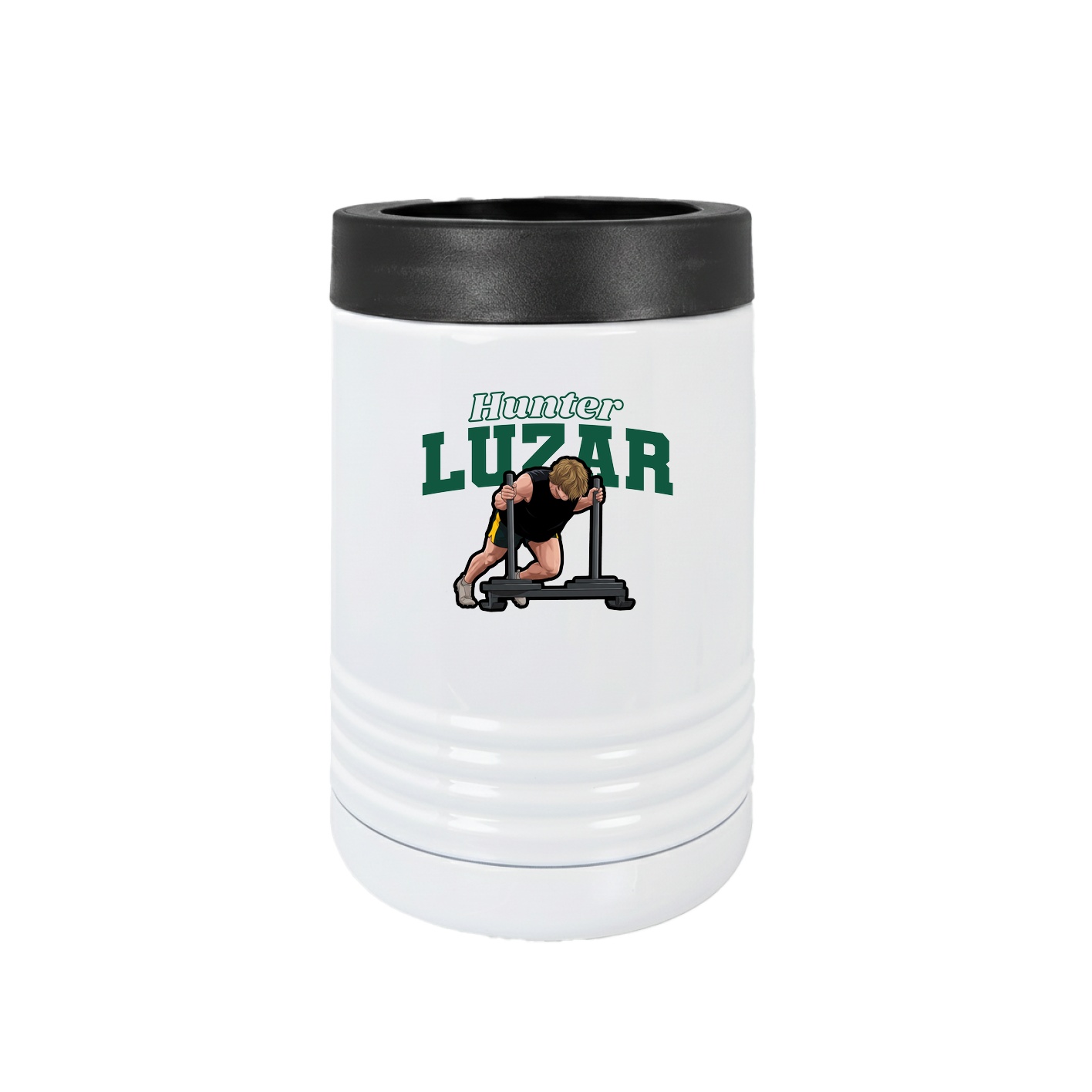 Beverage Holder — Name Arch in White