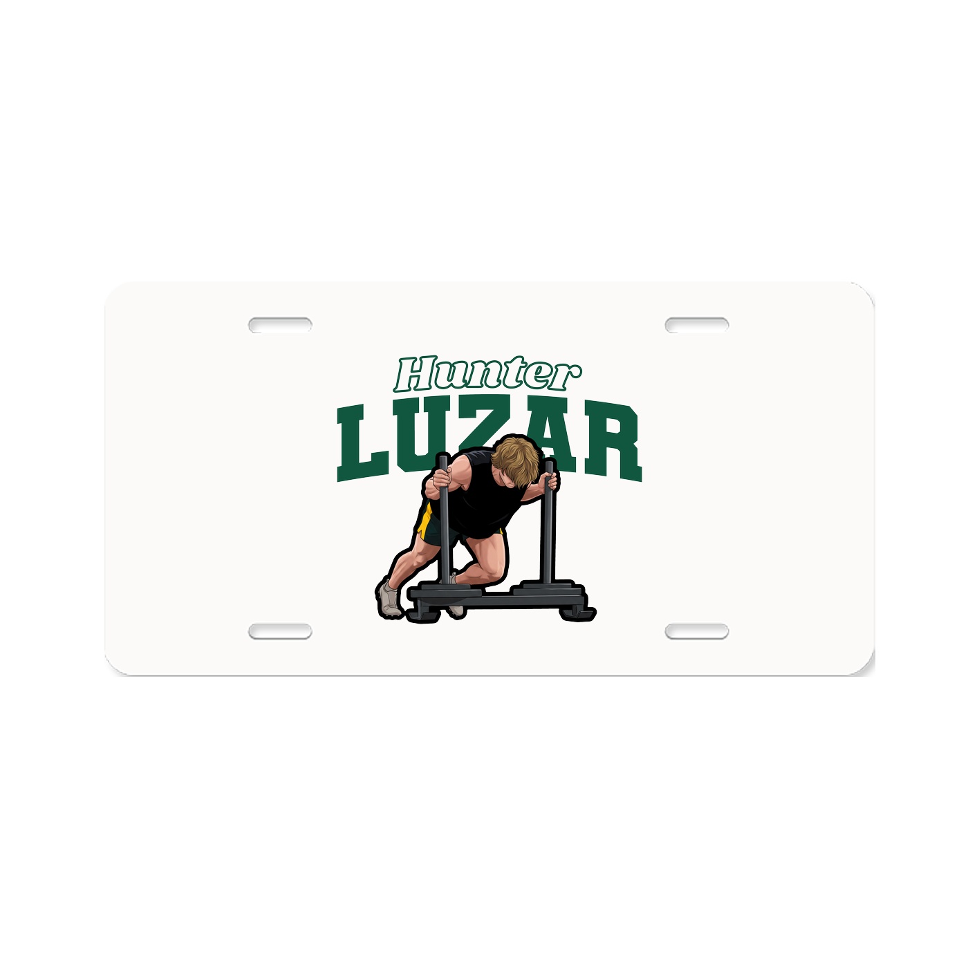 License Plate — Name Arch in Classic