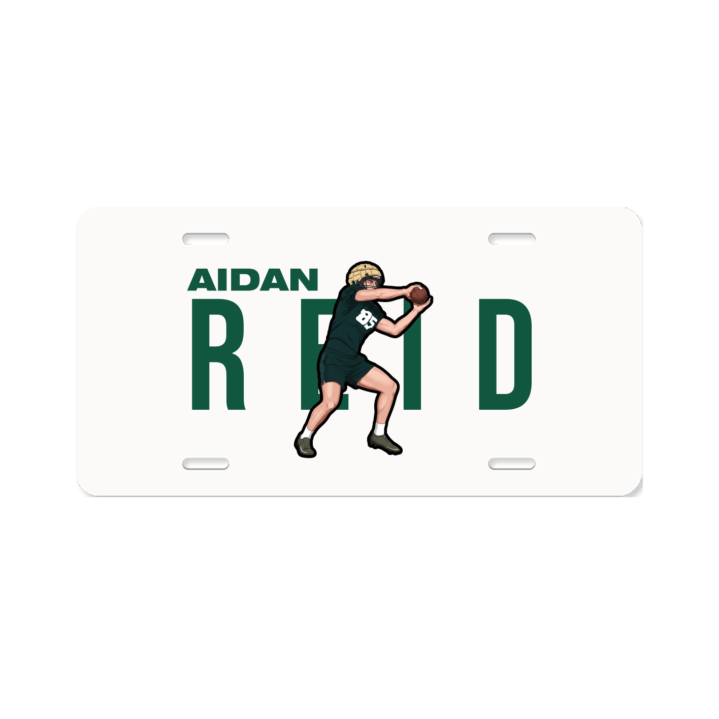 License Plate — Player Name in Classic