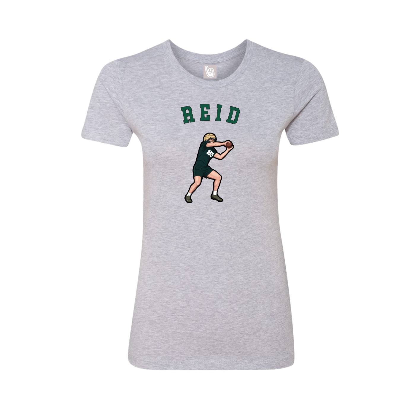 Fitted Women's Tee — Shirsey Arch in Grey