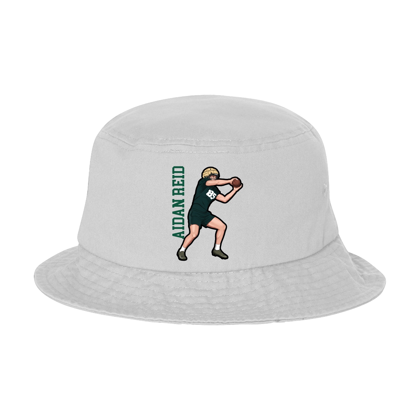 Bucket Cap — Name Vertical in White
