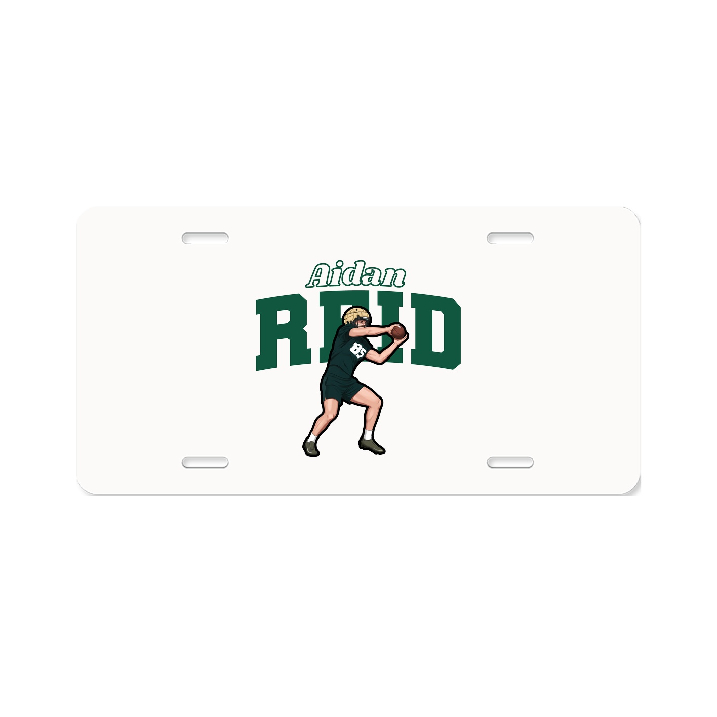 License Plate — Name Arch in Classic