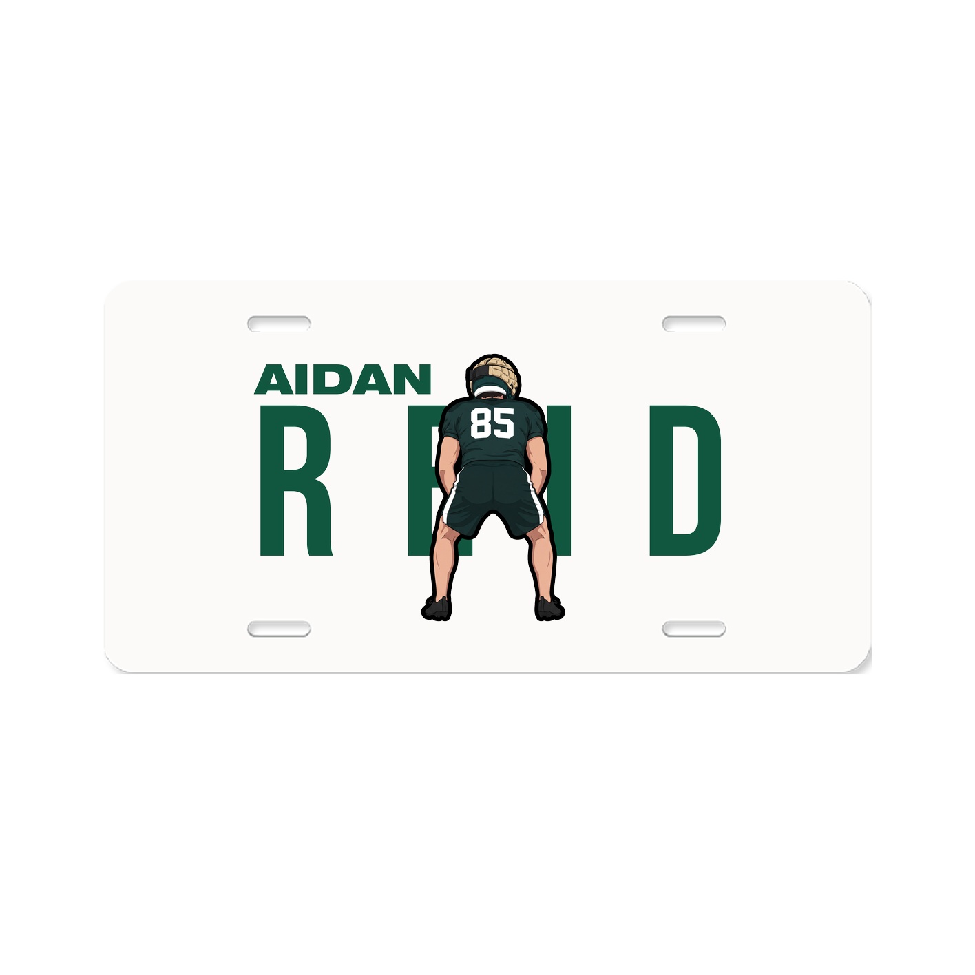 License Plate — Player Name in Classic