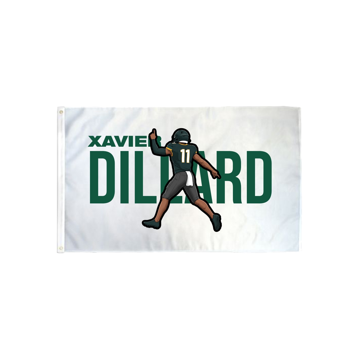 3x5 Flag — Player Name in Classic