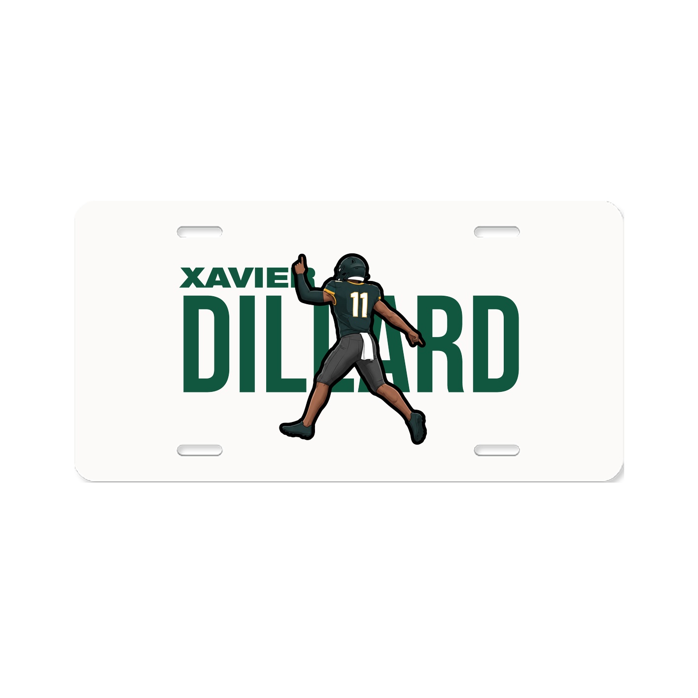 License Plate — Player Name in Classic