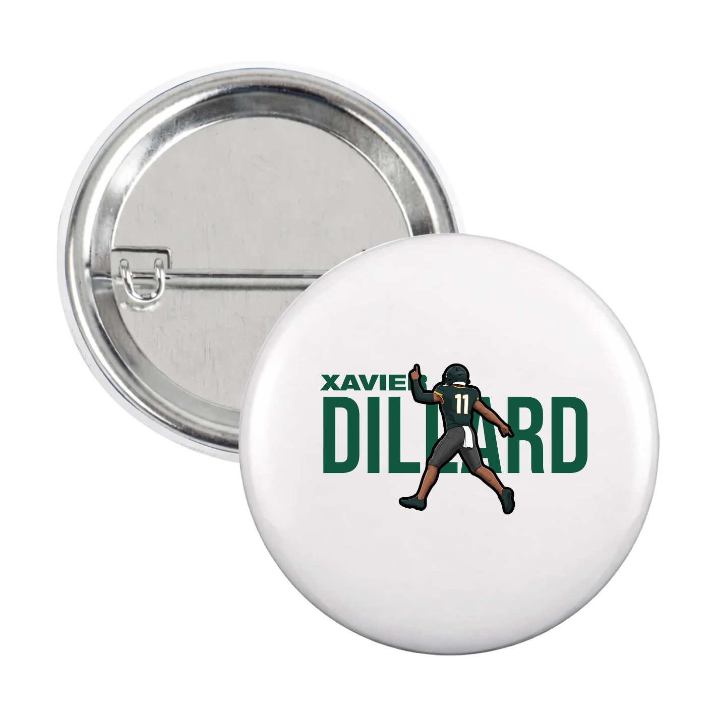Game Day Button — Player Name in White