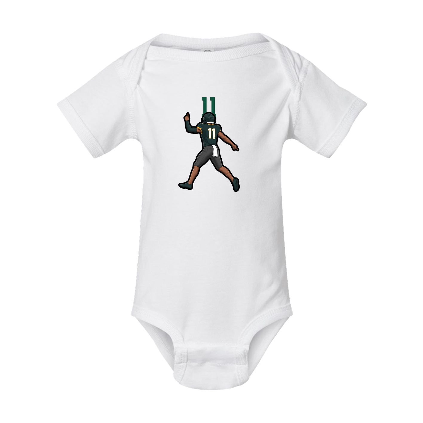 Baby Onesie — Number Top in White