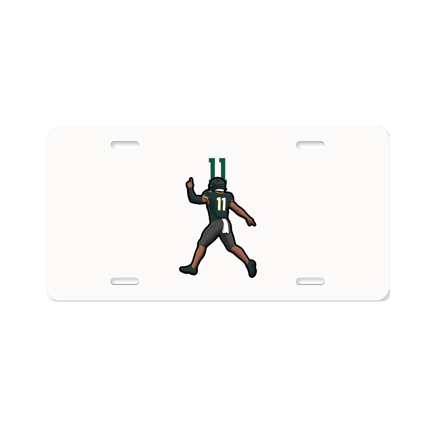 License Plate — Number Top in Classic