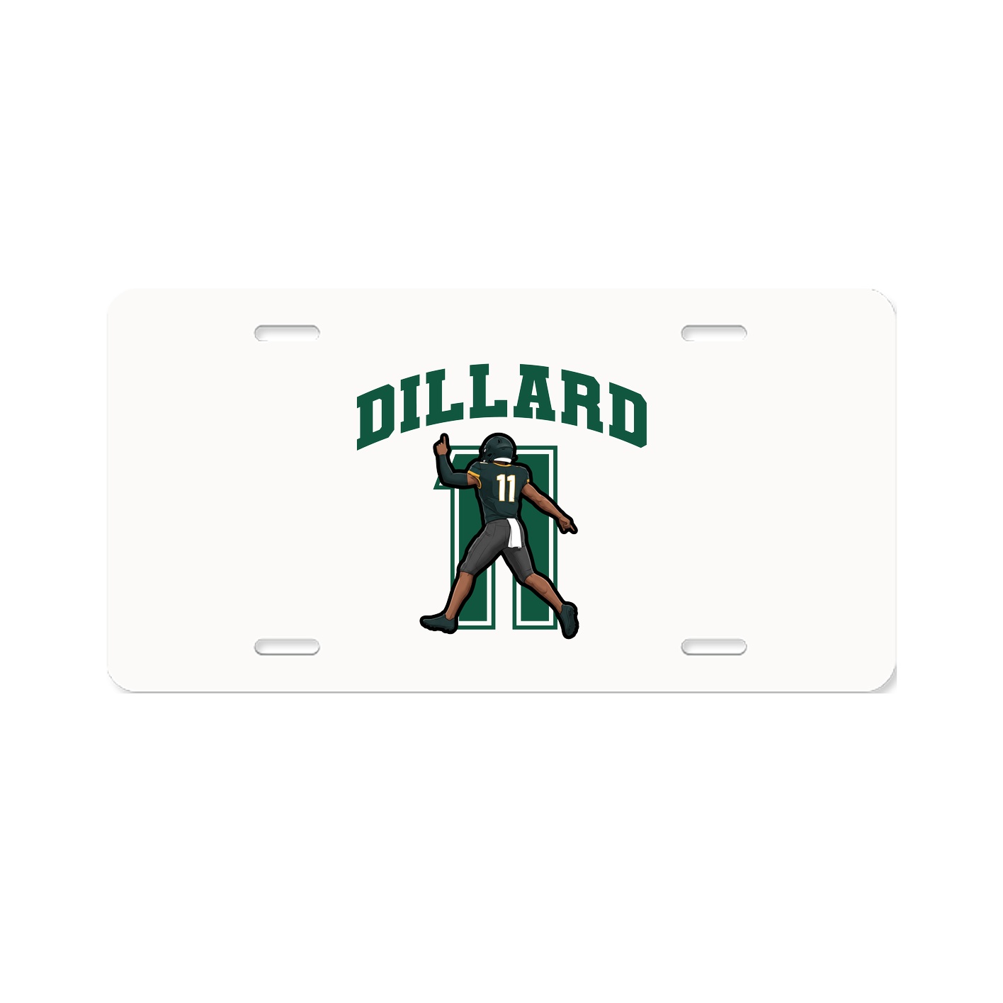 License Plate — Number in Classic