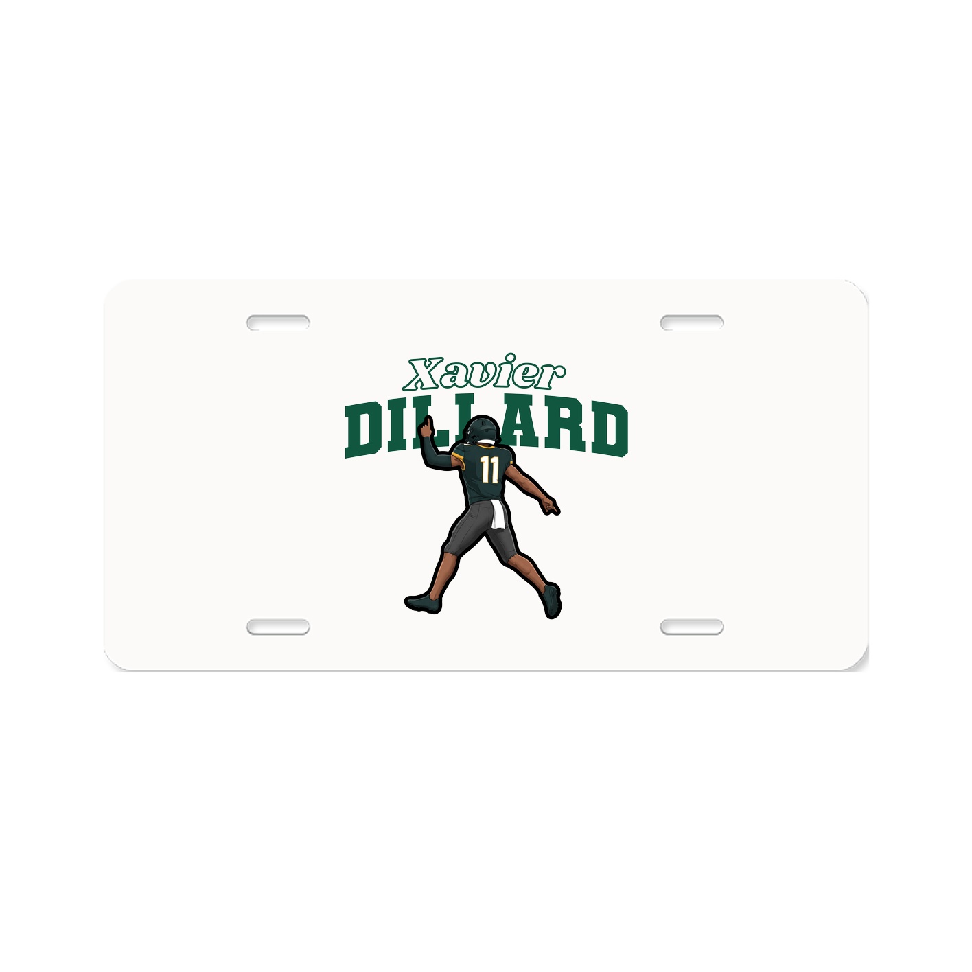 License Plate — Name Arch in Classic