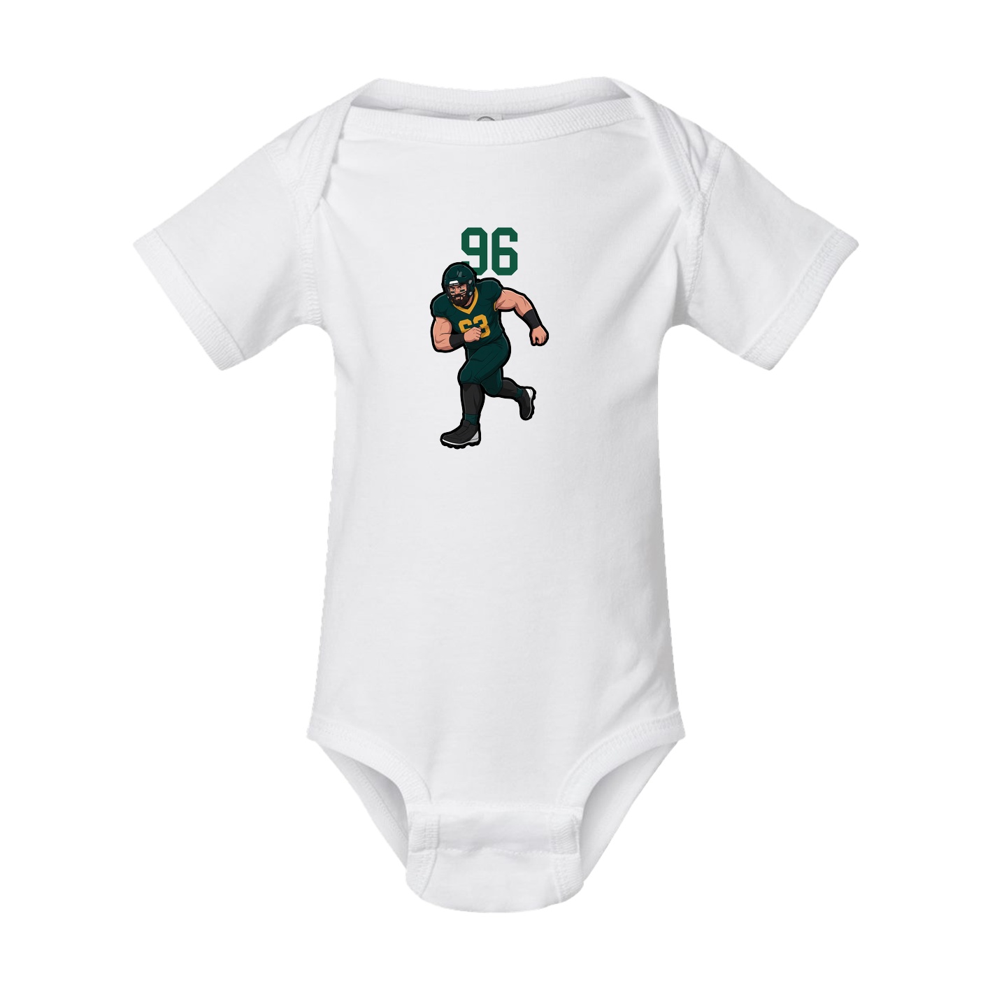Baby Onesie — Number Top in White