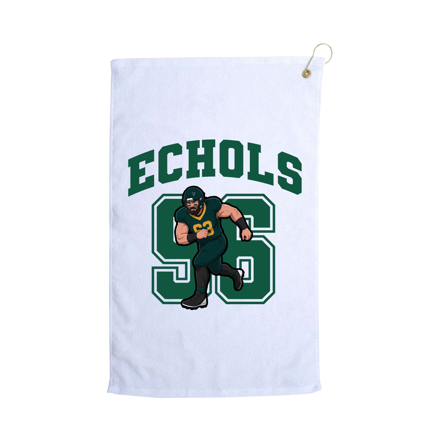 Golf Towel — Number in White