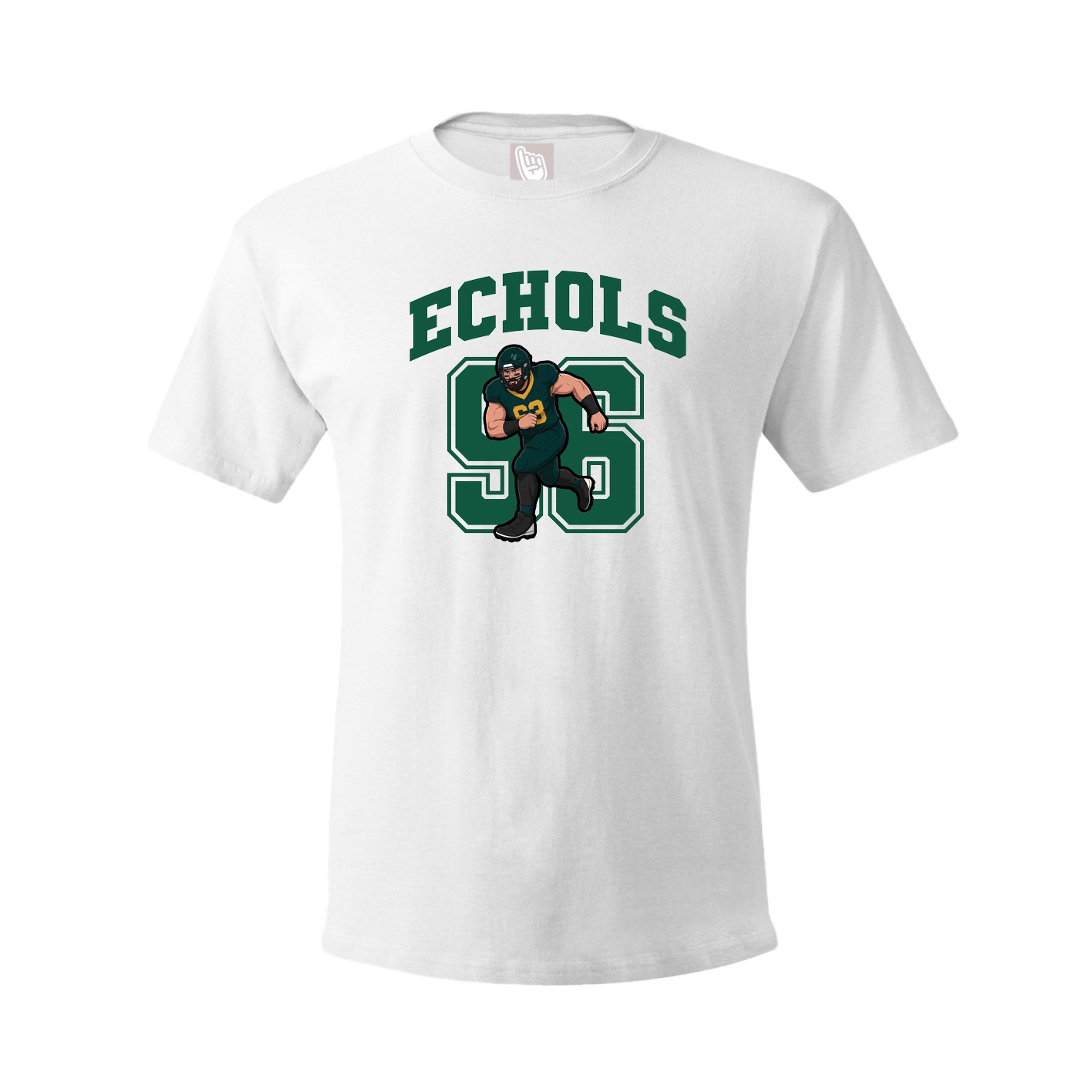 Youth Tee — Number in White