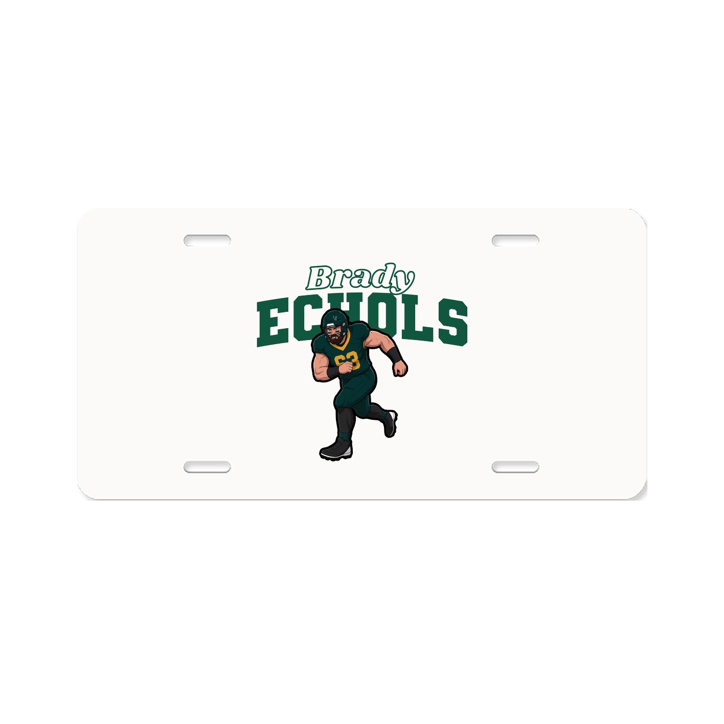 License Plate — Name Arch in Classic