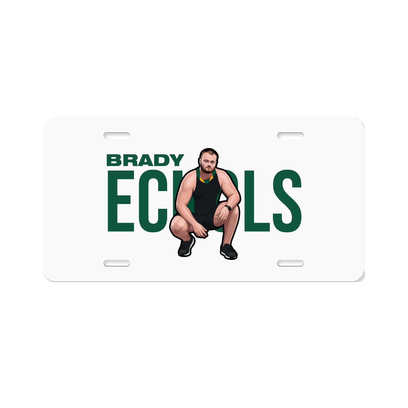 License Plate — Player Name in Classic