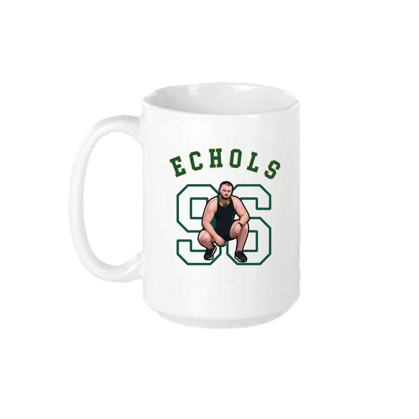 15oz Coffee Mug — Shirsey Arch in White