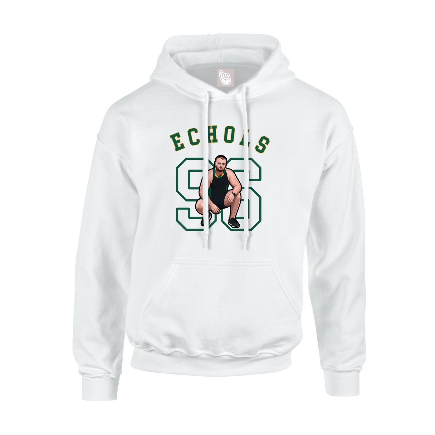 Youth Hoodie — Shirsey Arch in White