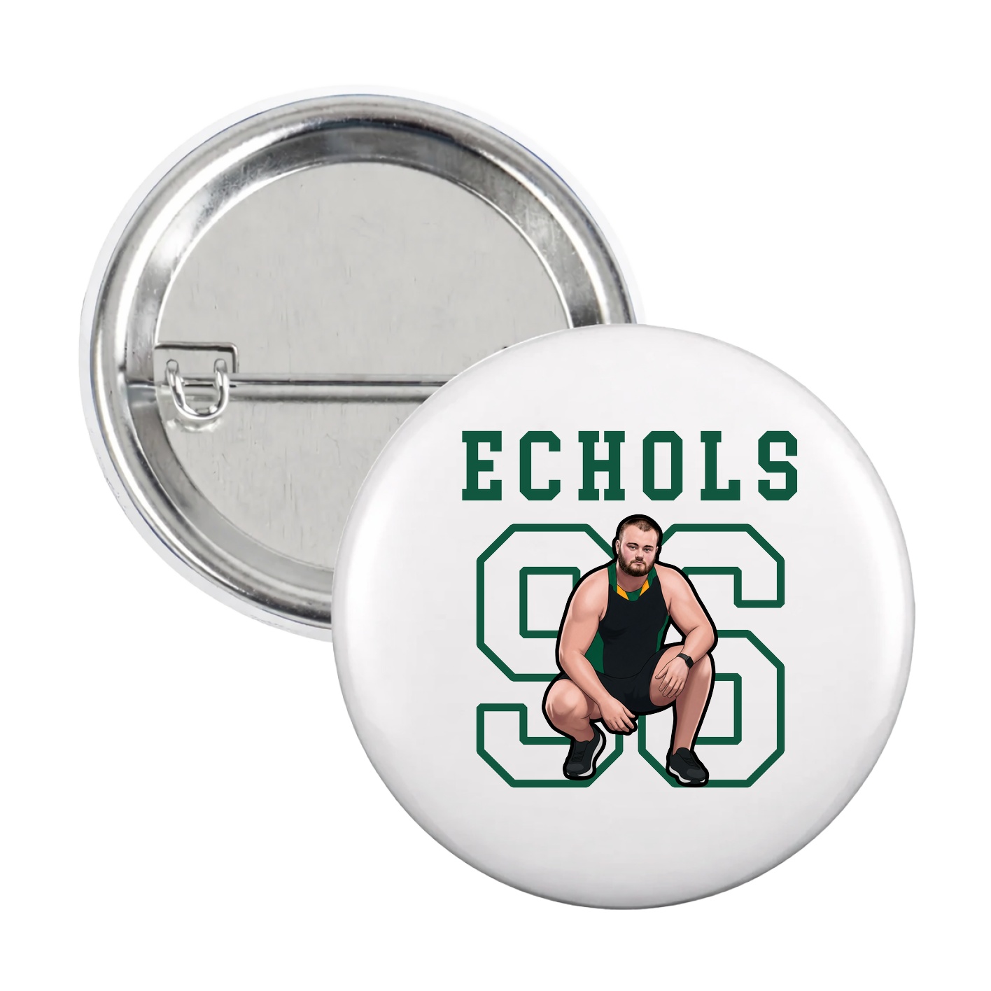 Game Day Button — Shirsey in White