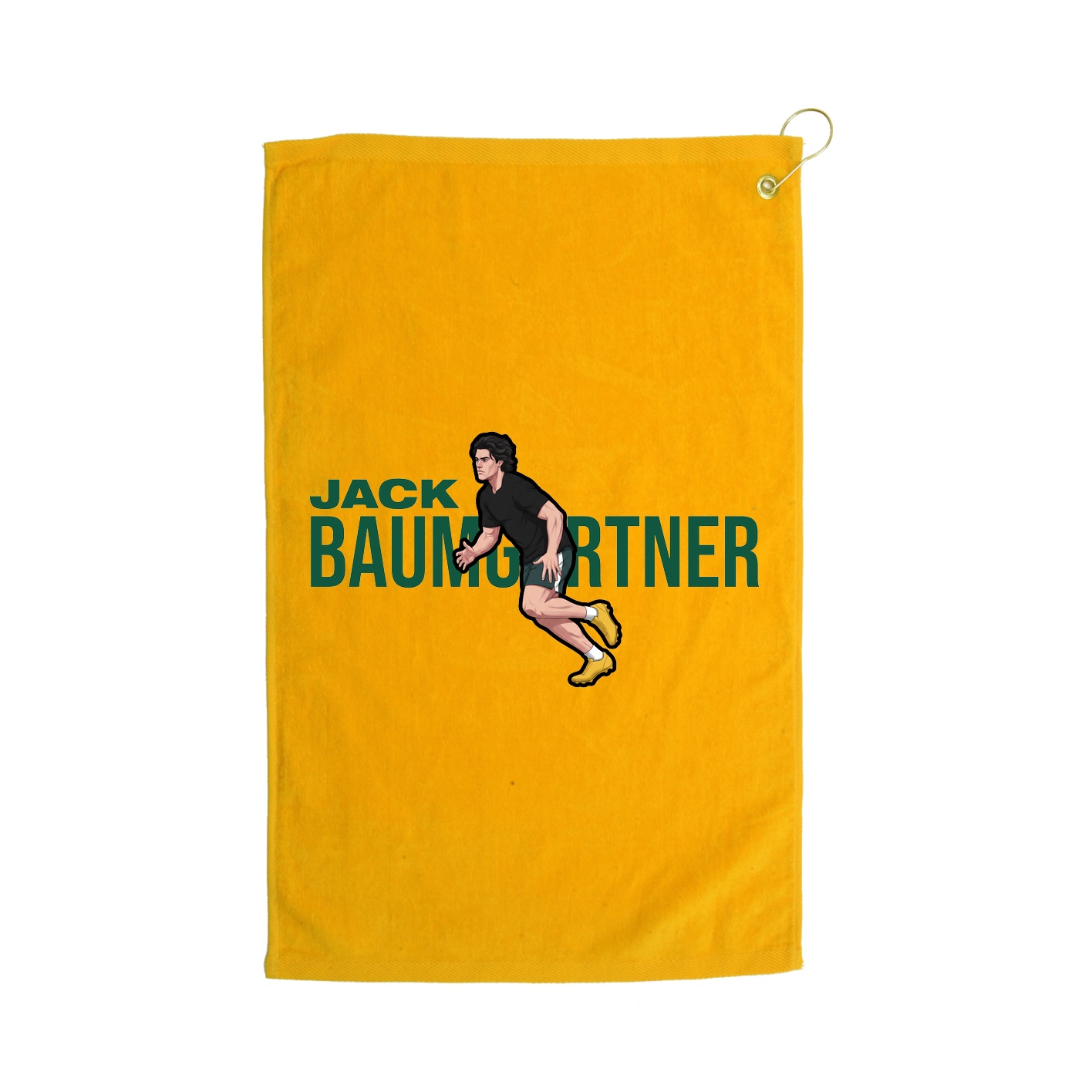 Golf Towel — Player Name in Gold