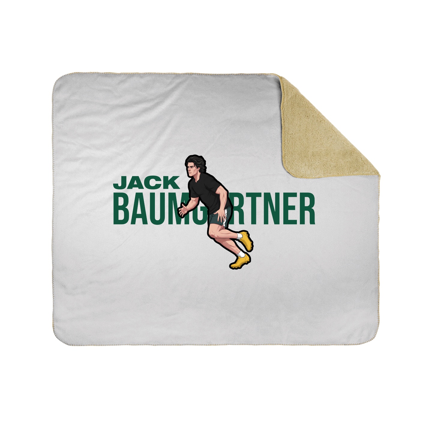 Throw Blanket — Player Name in White