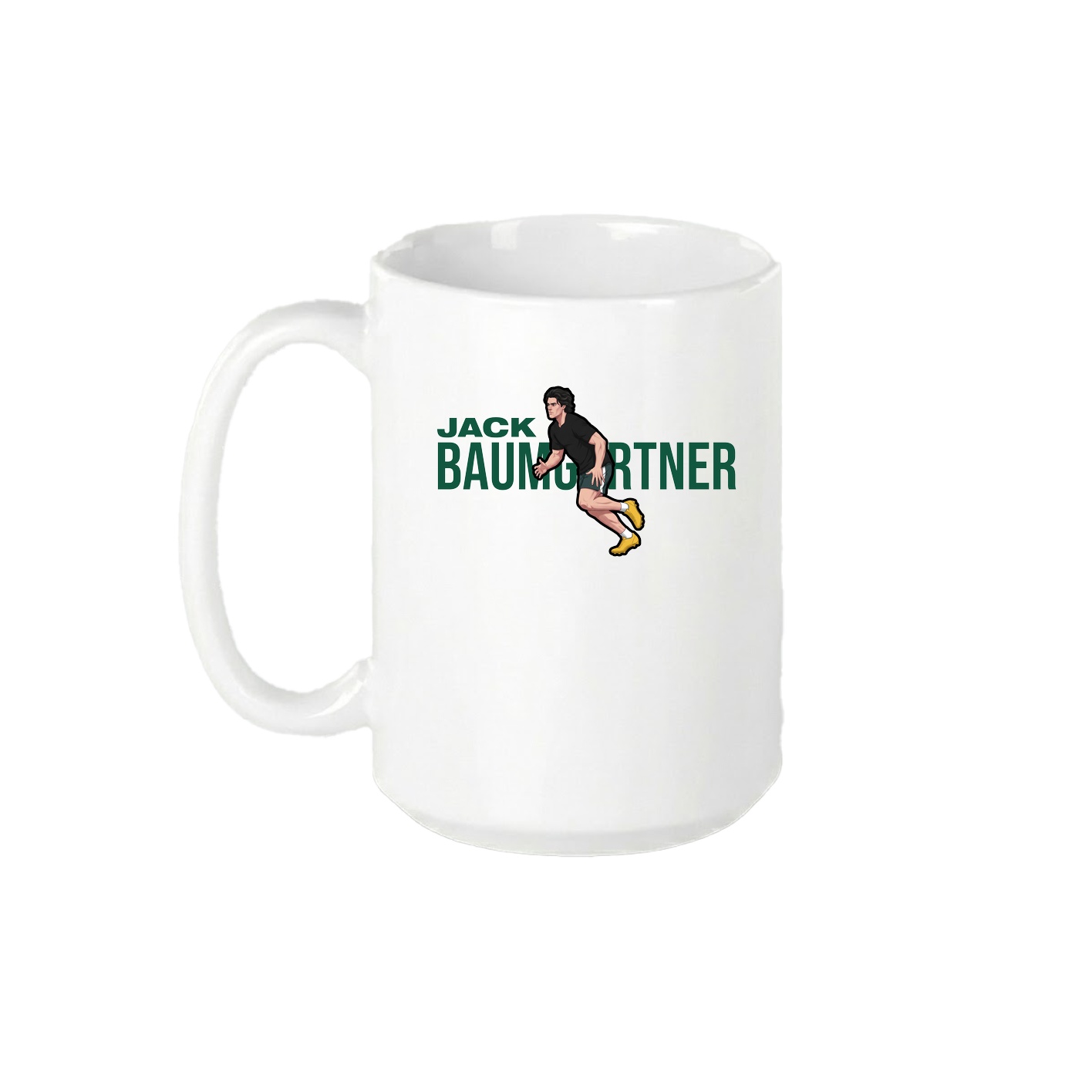 15oz Coffee Mug — Player Name in White
