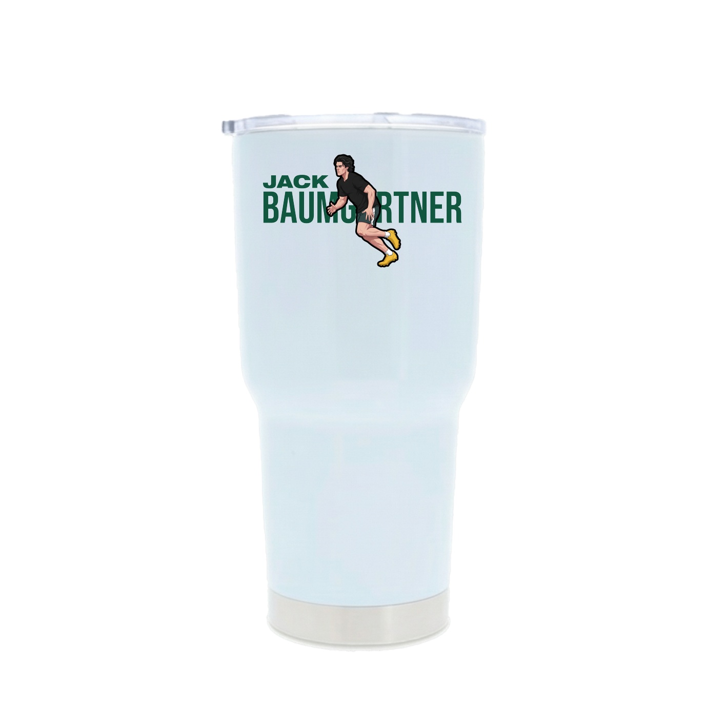 30oz Stainless Steel Tumbler — Player Name in White
