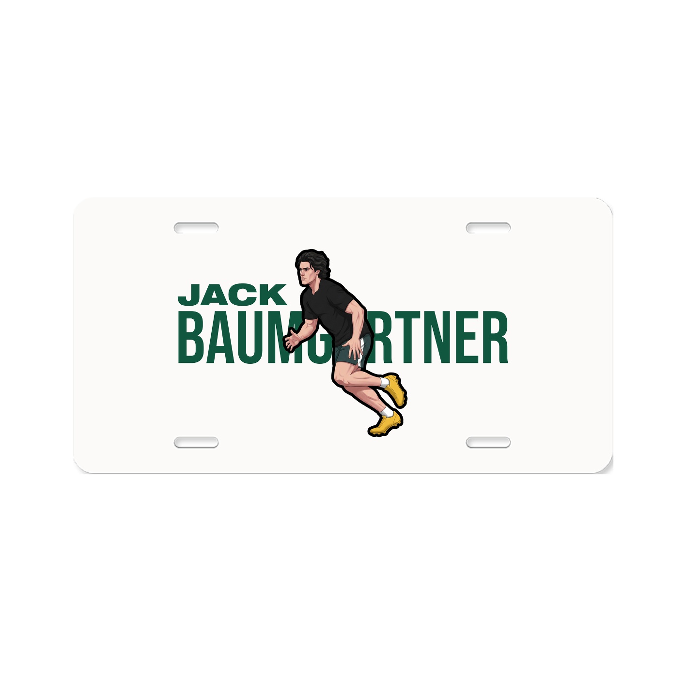 License Plate — Player Name in Classic