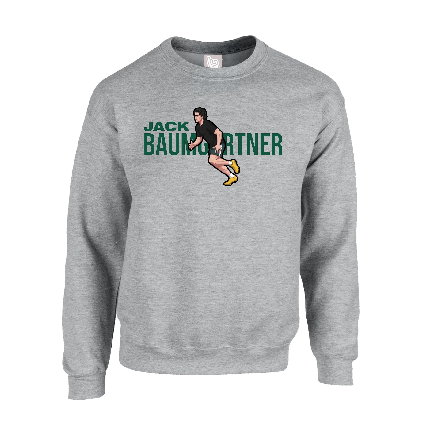 Fleece Crew — Player Name in Grey