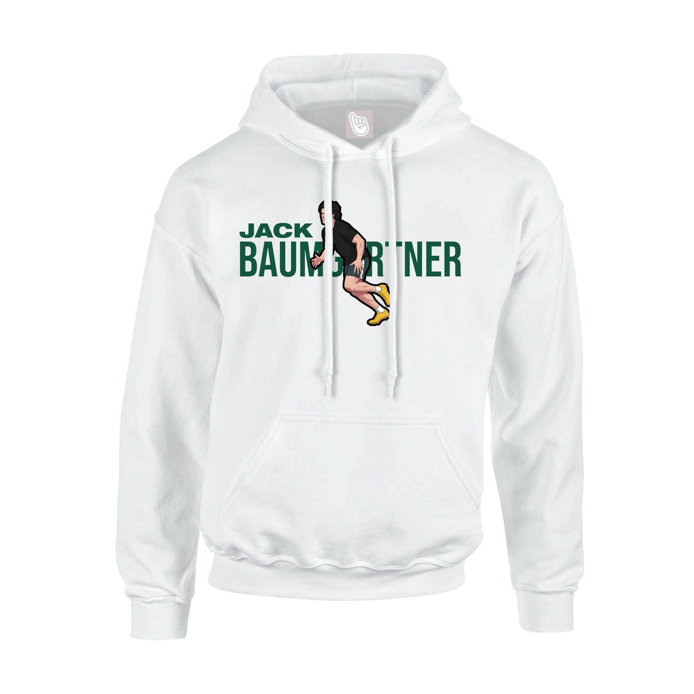 Youth Hoodie — Player Name in White