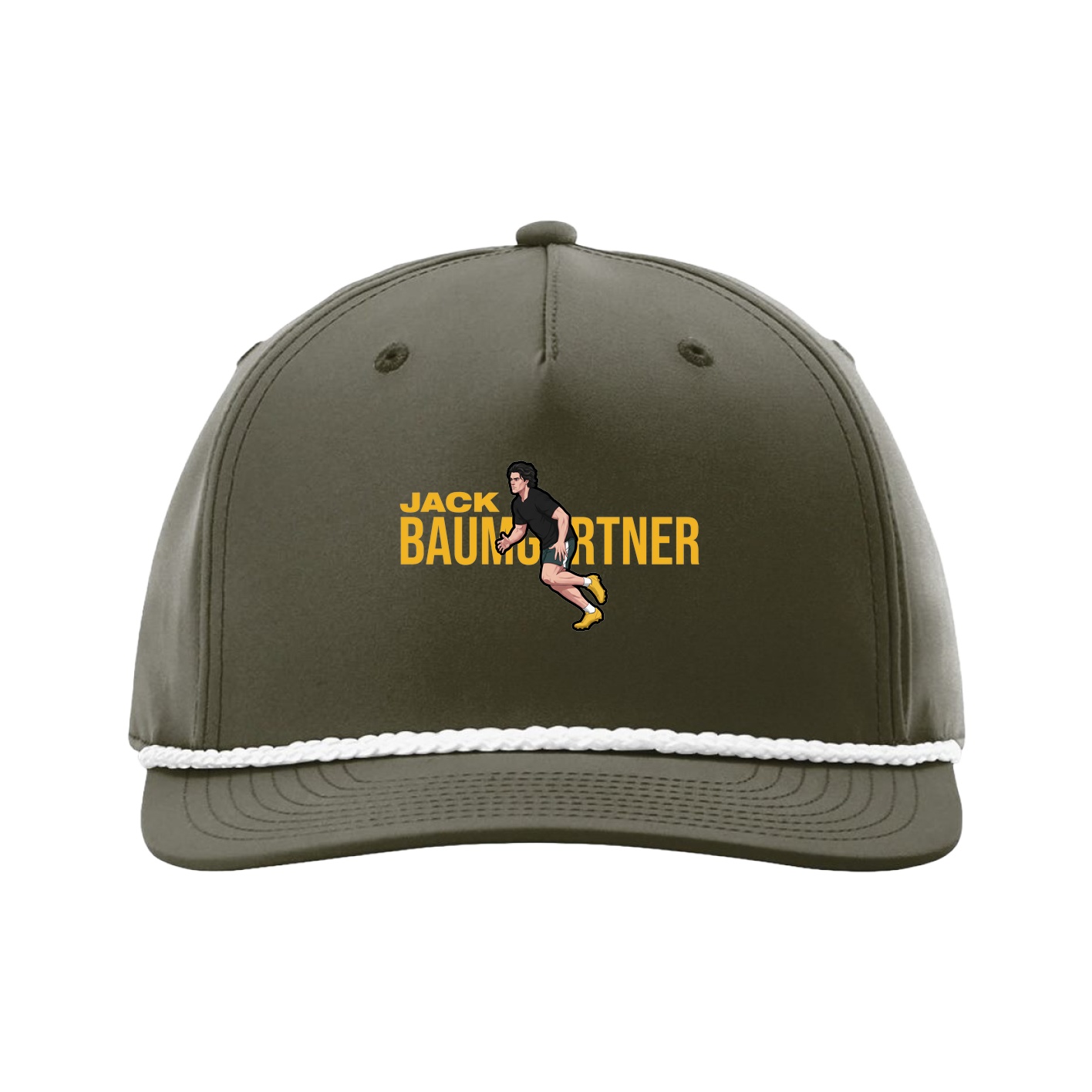 Five-Panel Classic Rope Cap — Player Name in Green