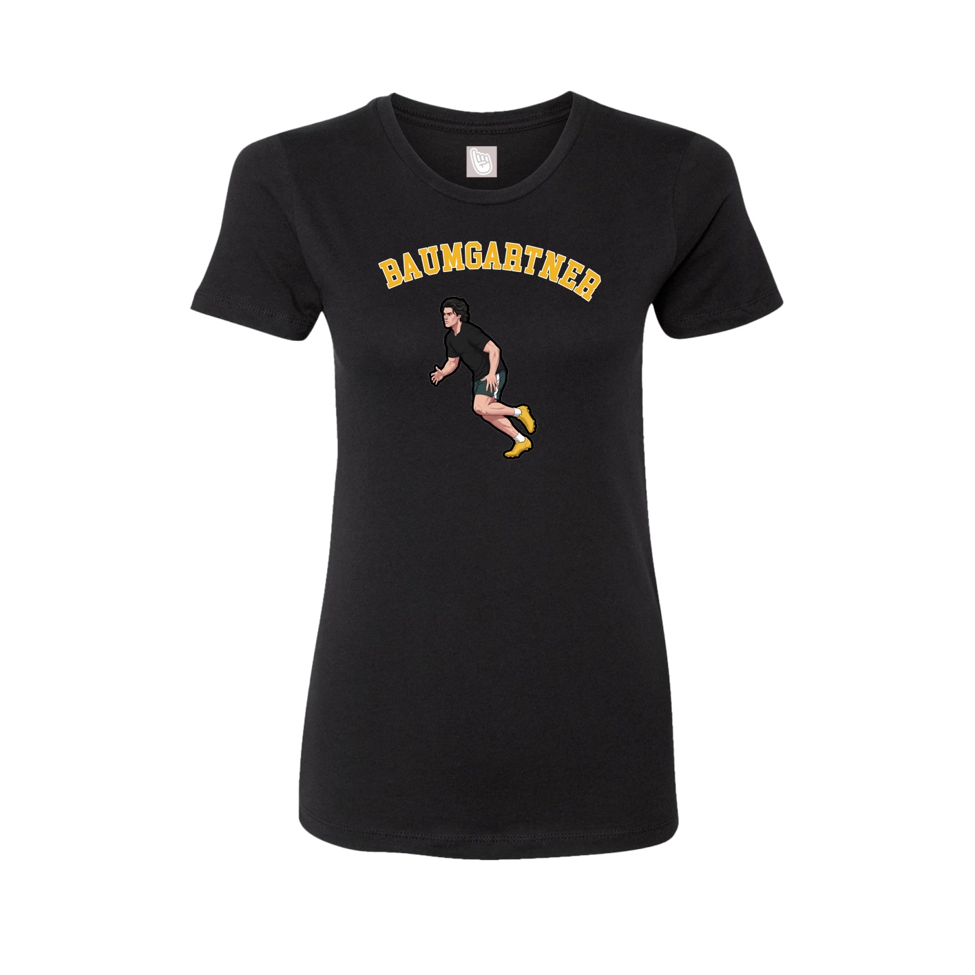 Fitted Women's Tee — Shirsey Arch in Black