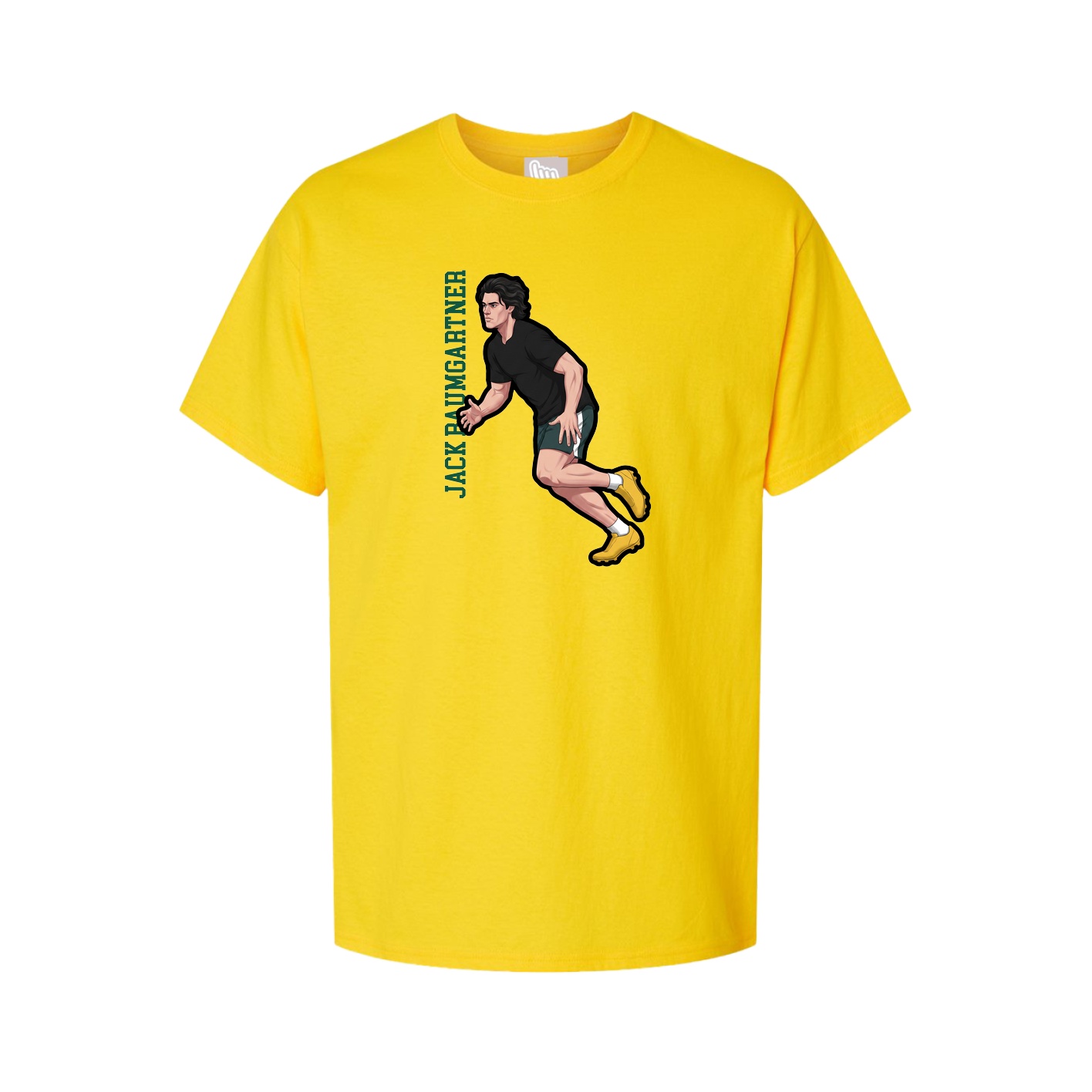 Tee — Name Vertical in Gold