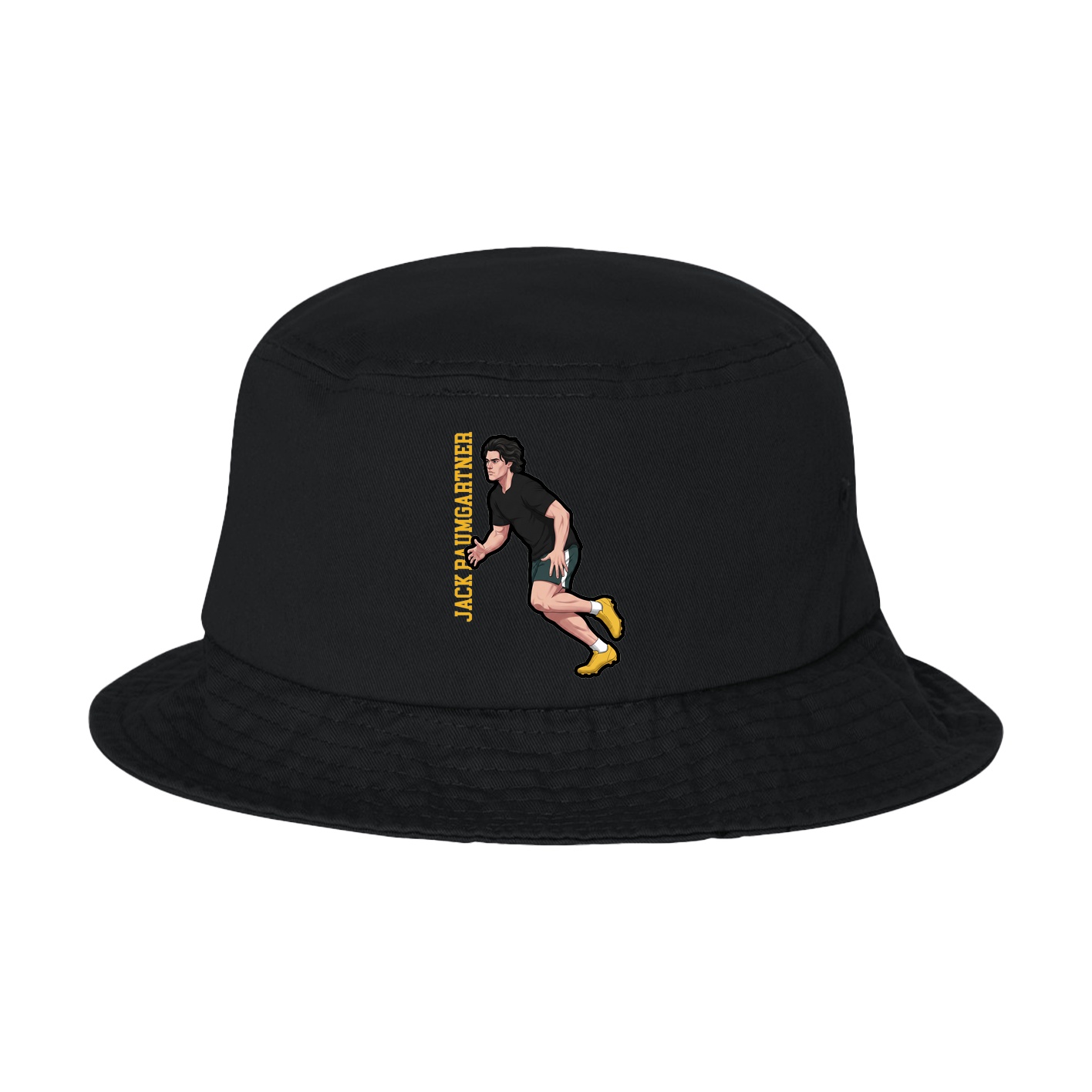 Bucket Cap — Name Vertical in Black