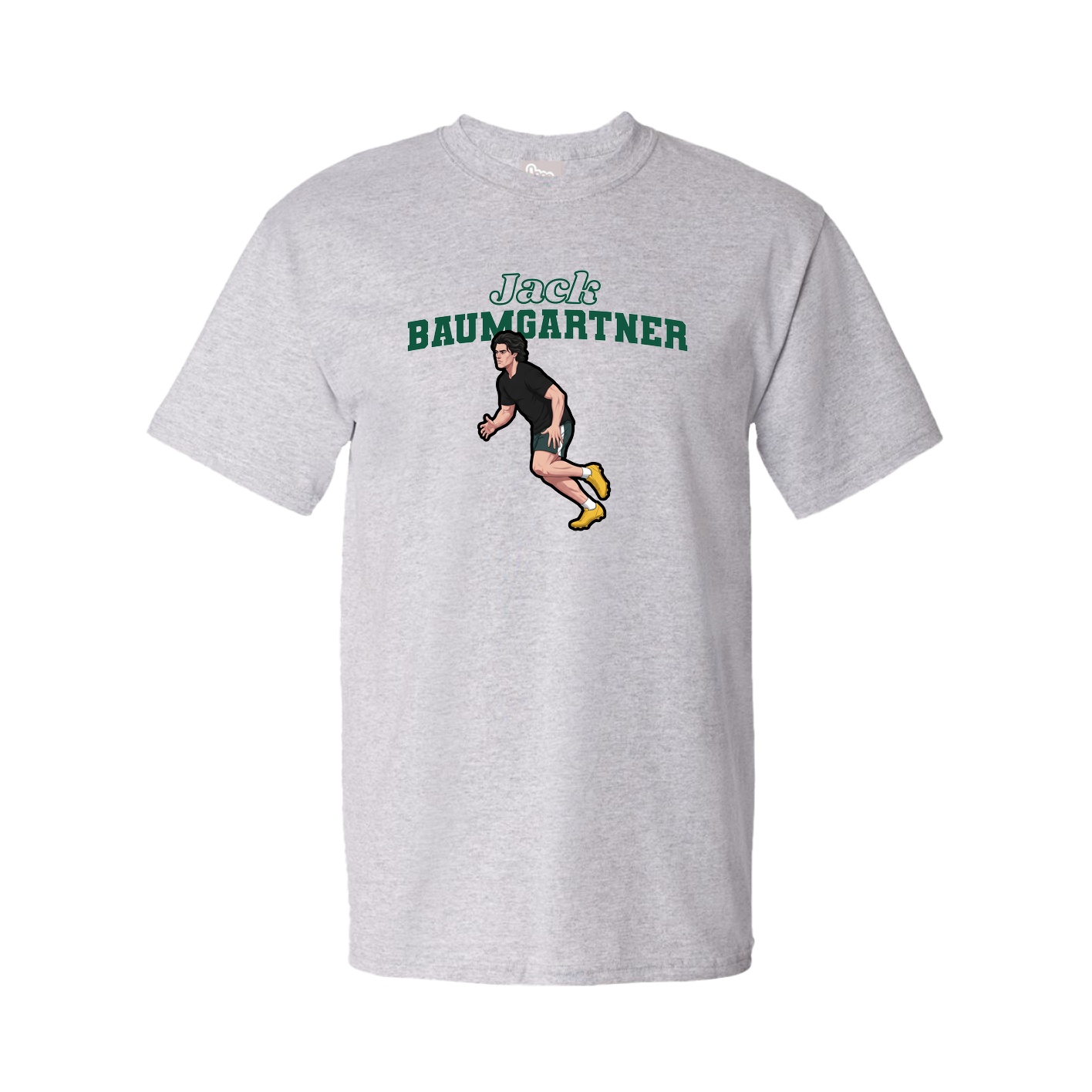 Youth Tee — Name Arch in Grey