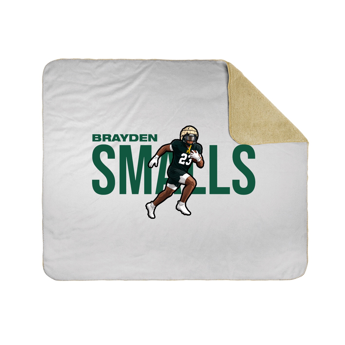 Throw Blanket — Player Name in White