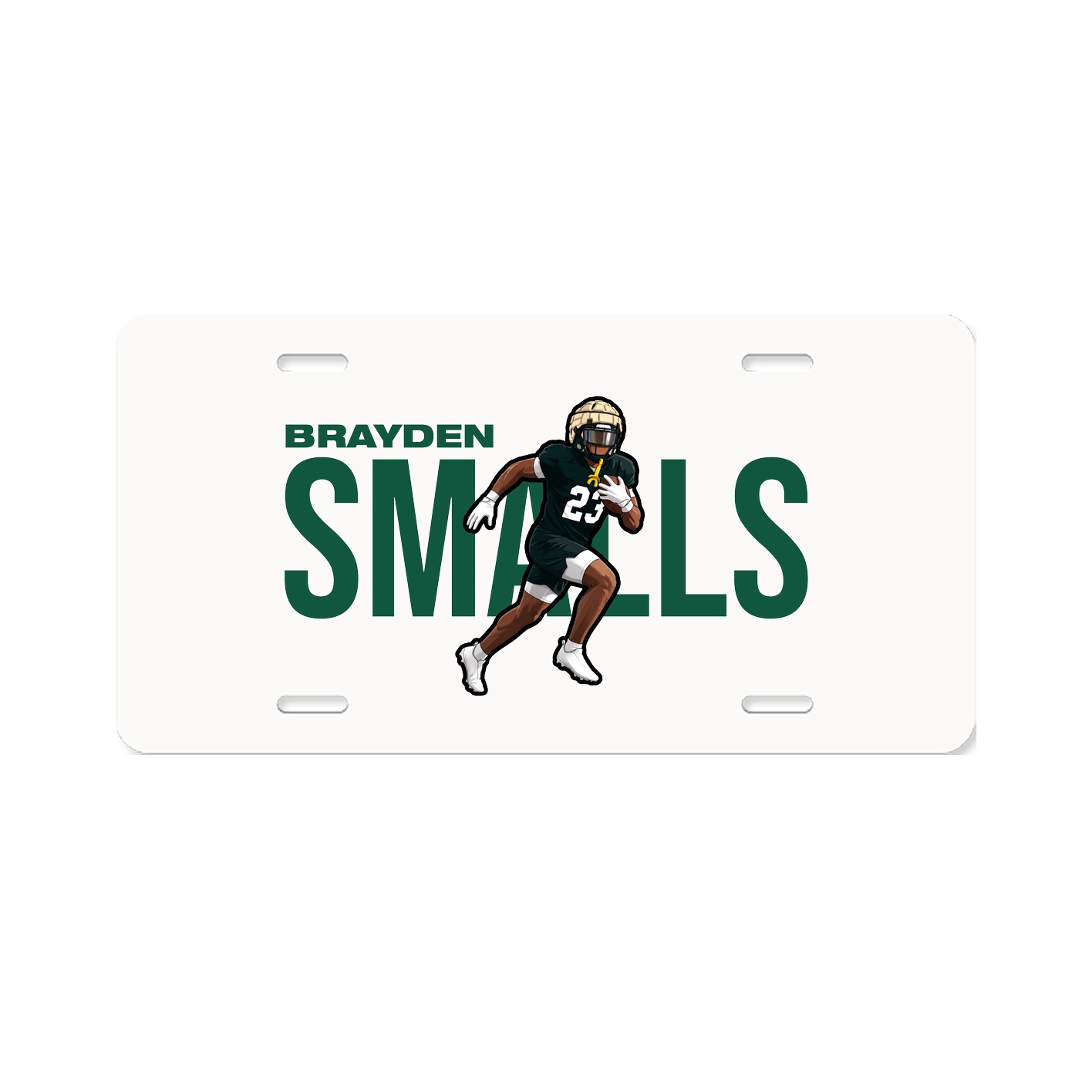License Plate — Player Name in Classic